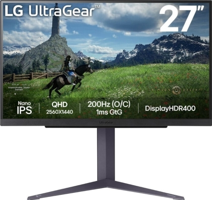 Lg Ultragear 27Gs85qx-B - Led-Skjerm - 27" - 2560 X 1440