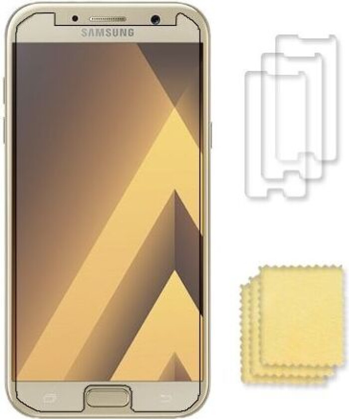 3-pakning Samsung Galaxy A5 2017 Skjermbeskytter Gjennomsiktig