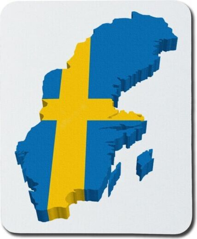 Sverige Flagga Karta Musematte