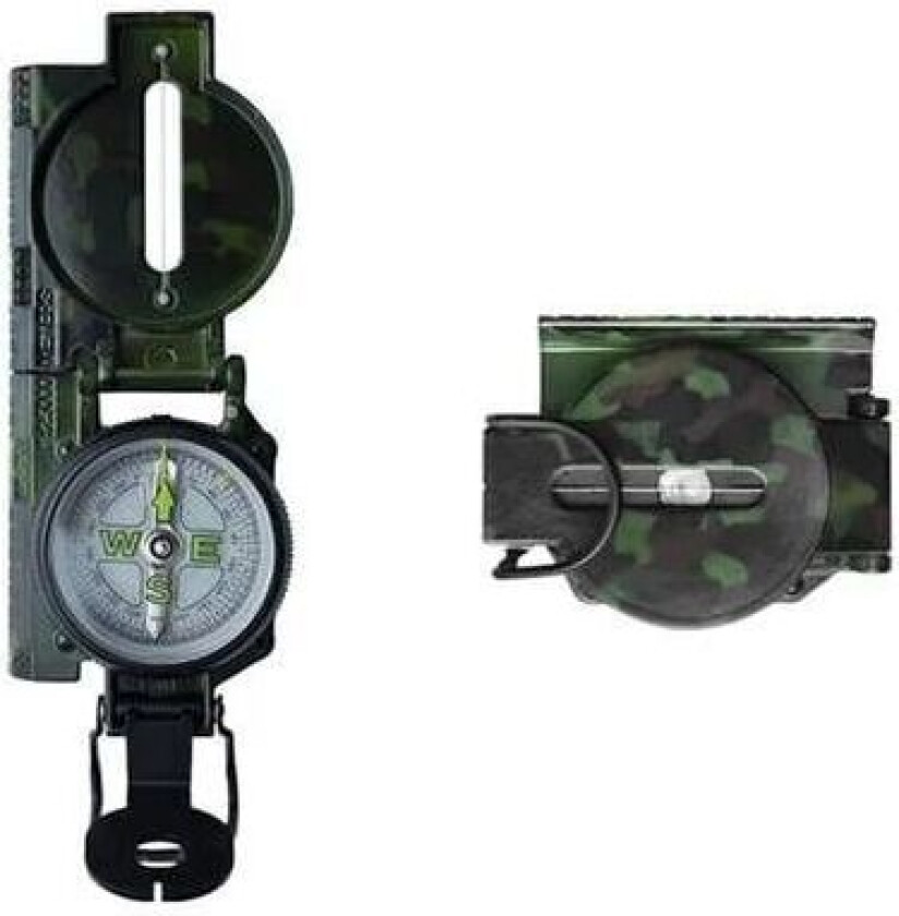 Bærbar sammenleggbar Camouflage grønn kompass militær, overlevelse, camping