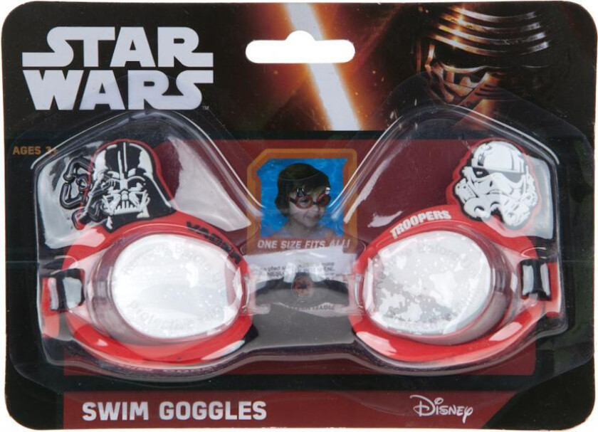 Disney Star Wars Darth Vader svømmebriller till barn svart/rød