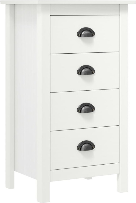 Bilde av Skjenk Hill hvit 46x35x80 cm heltre furu