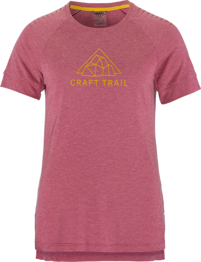 Women's Advance Trail Wool Short Sleeve Tee Rouge Melange XS