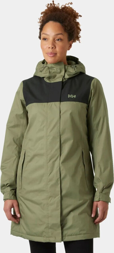 Women's Vancouver Fleece Lined Coat Grønn L SvartL