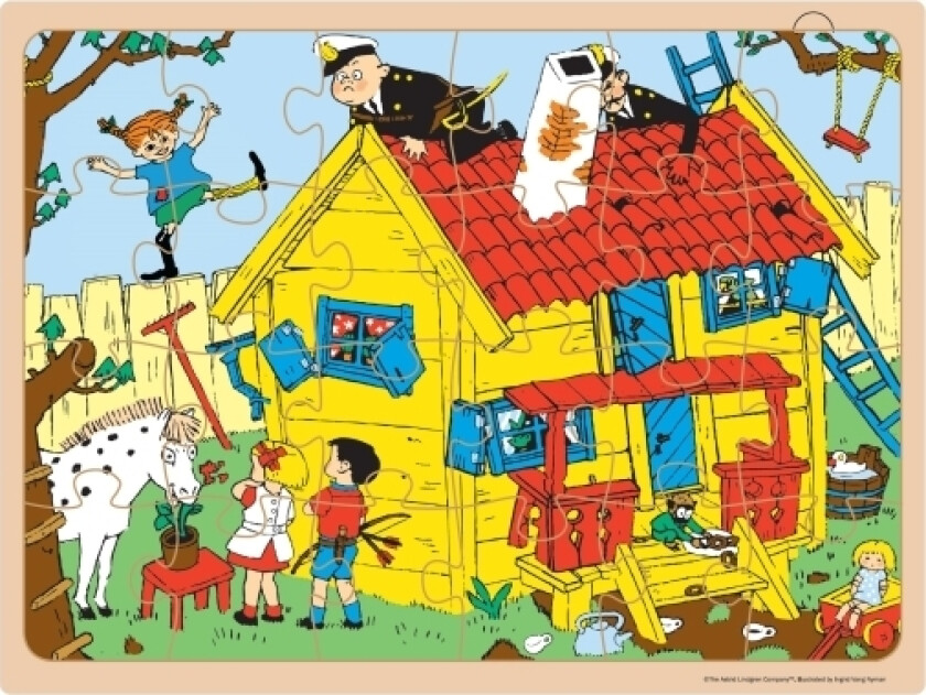 Pippi - Træpuslespil