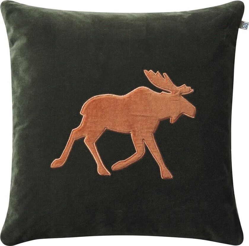 Moose putetrekk 50x50 cm Forest Green-terracotta