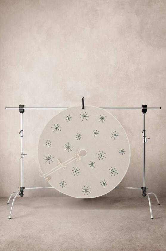 CHARON juletrekappe diameter 120 cm Lys beige/grønn