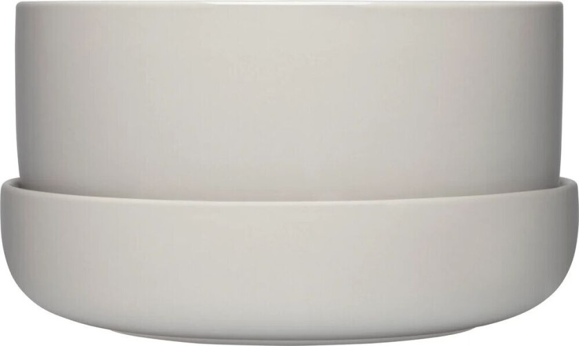 iittala Nappula krukke med fat Ø24 cm h13 cm Lysegrå