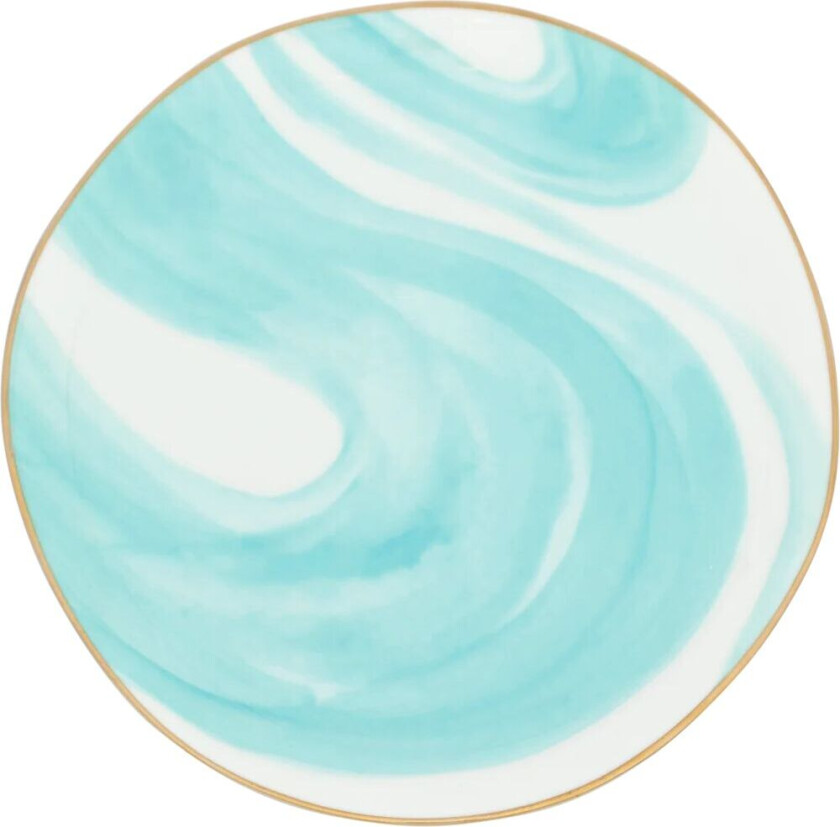 Good Morning tallerken 17 cm hvit Valuri smaragdgrønn