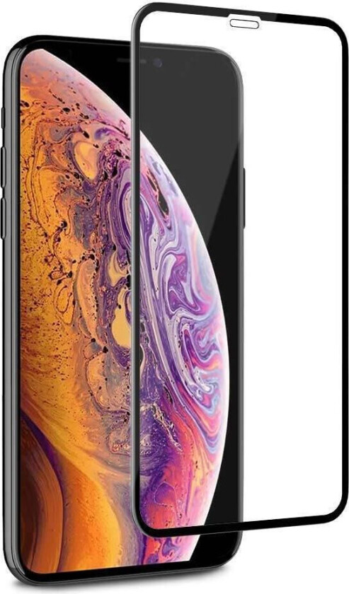 iPhone 12 mini fullskjerm herdet glass skjermbeskytter svart detaljhandel