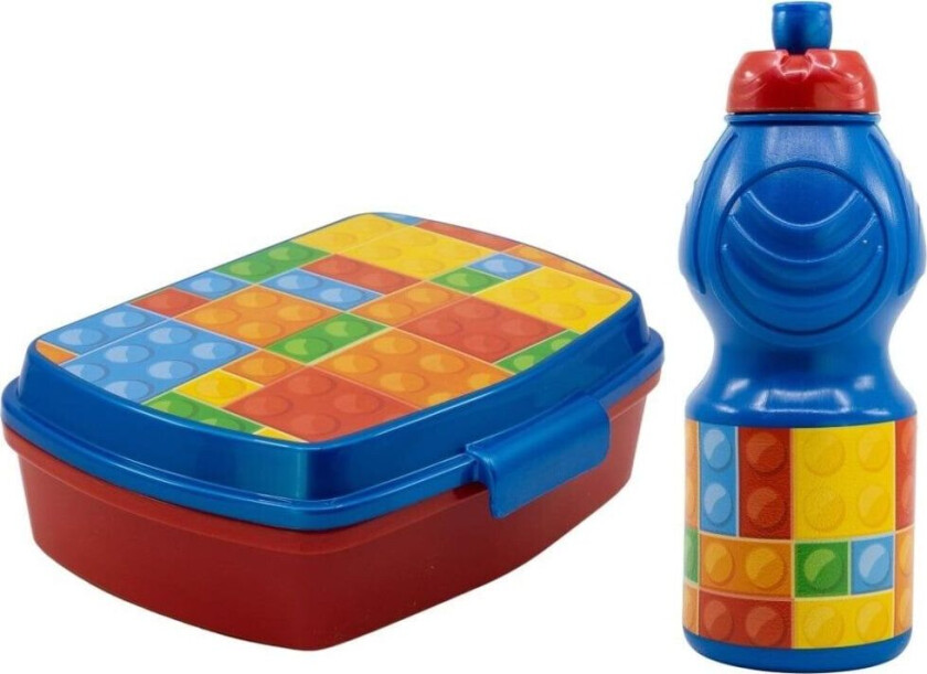 2-Pack Klosser Matboks & Pop-up vannflaske