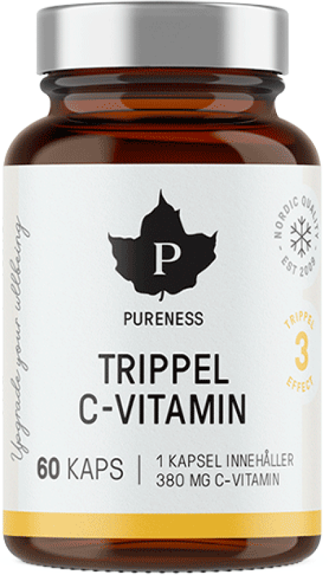 Trippel C-vitamin 60 kapsler