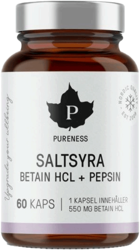 Beteine HCL Saltsyra 60 kapsler