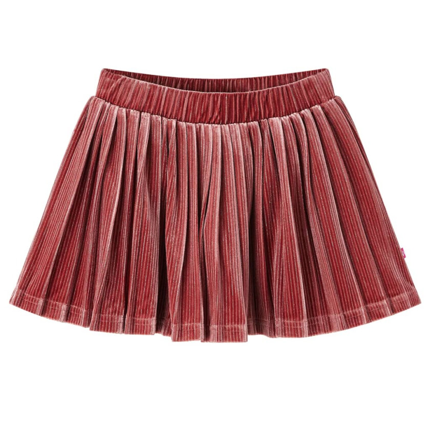 Plissert skjørt for barn medium rosa 116