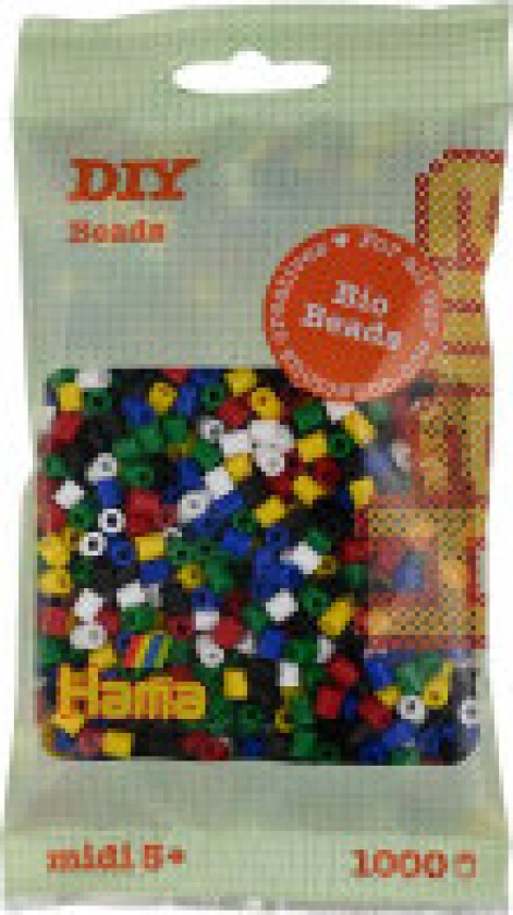 Bio Midi Perler 190-198 6 farger miks 198 - 1000stk