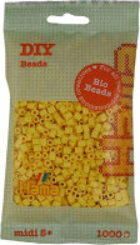 Bio Midi perler 190-03 Lysegul - 1000stk