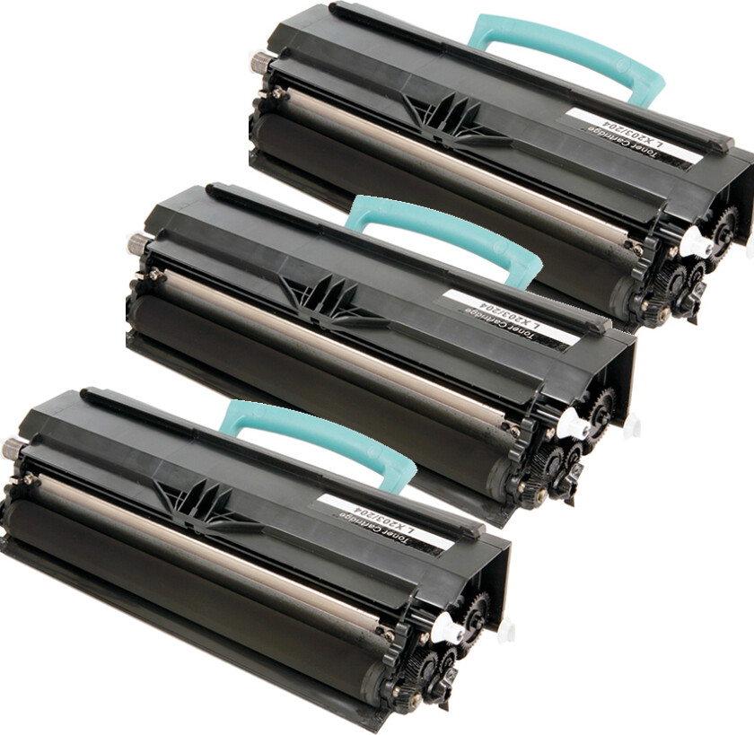 X203 BK combo pack 3 stk Toner - X203A11G Kompatibel - Svart 7500 sider