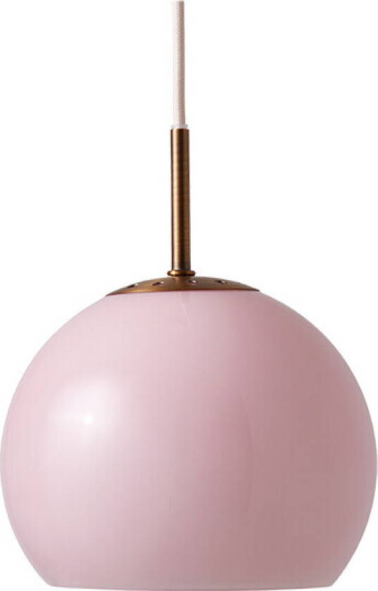- Ball Glass Pendel Ø18 Opal Rose