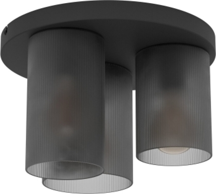 Eglo Colomera, 3 Lampor, E27, Ip20, Svart, Grå