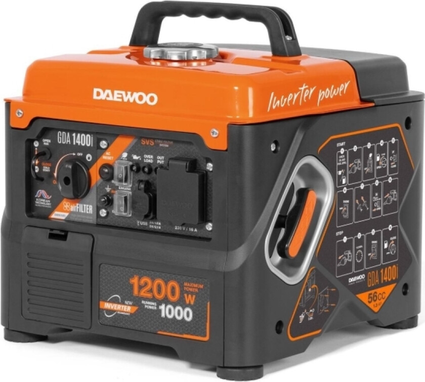 Inverter Power Generator Daewoo Gda 1400I 1.0Kw