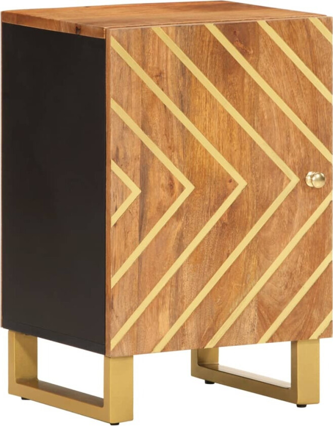 TV-benk brun og svart 38x33,5x58 cm heltre mango