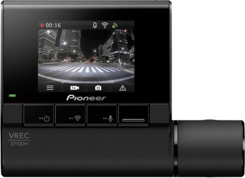 Vrec-Z710sh Dashcam Med Gps Betragtningsvinkel Horisontal=130 ° 12 V Automatisk Start, Display, Wlan