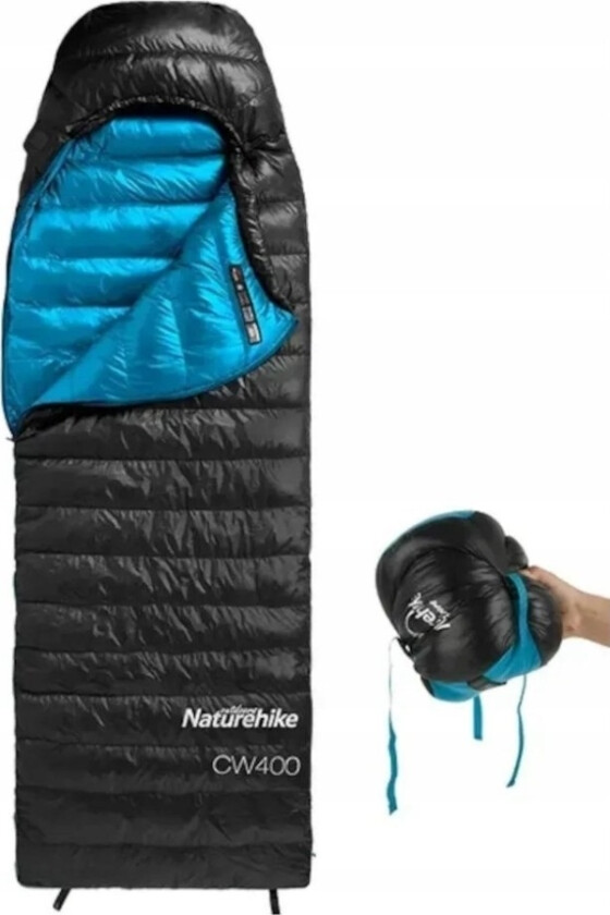 Sleeping Bag Cw400 Envelope M Duck Down Nh18c400-D-Black Naturehike