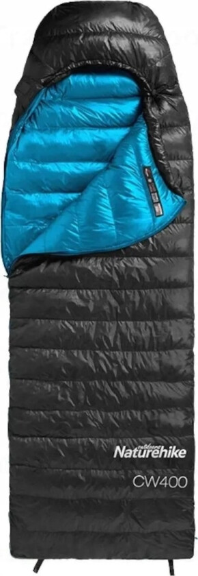 Sleeping Bag Cw400 Envelope L Duck Down Nh18c400-D-Black Naturehike