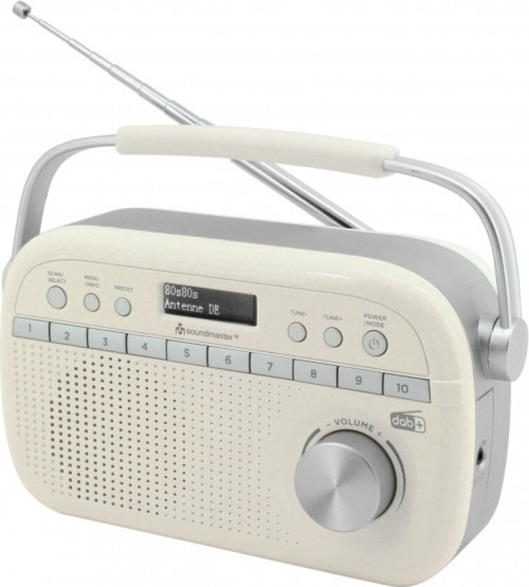 Dab280be, Bærbar, Analog Og Digital, Dab+, Fm, 1,2 W, Beige, Alkalinsk