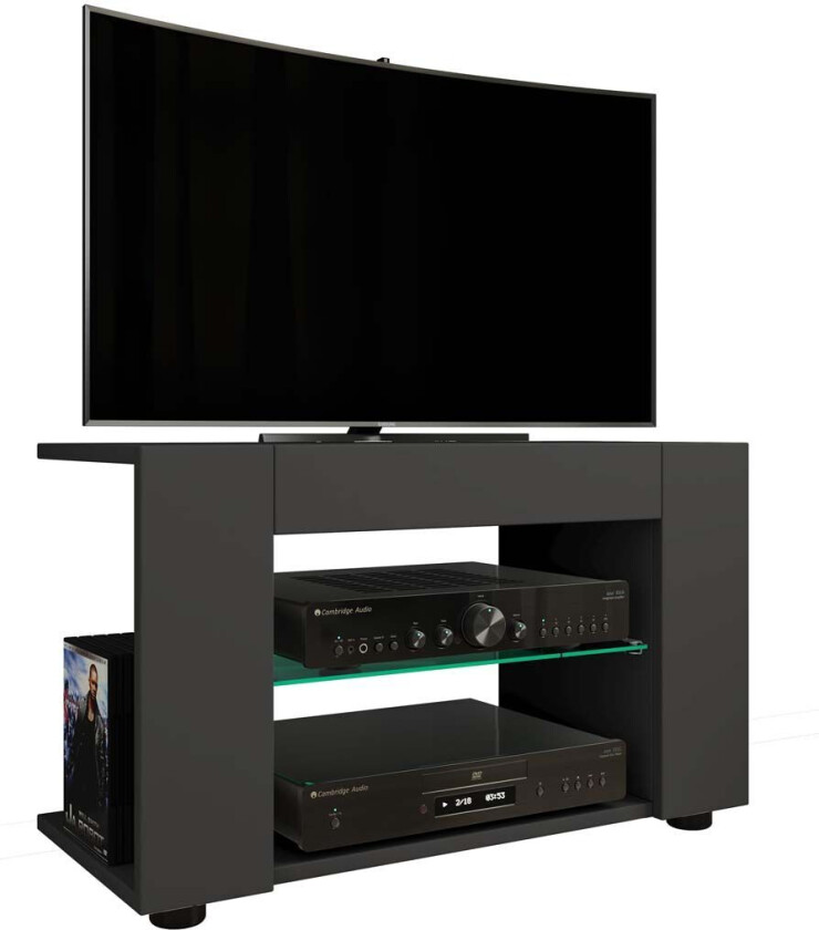PlexaloL TV-bord 2 hyller antracitt.