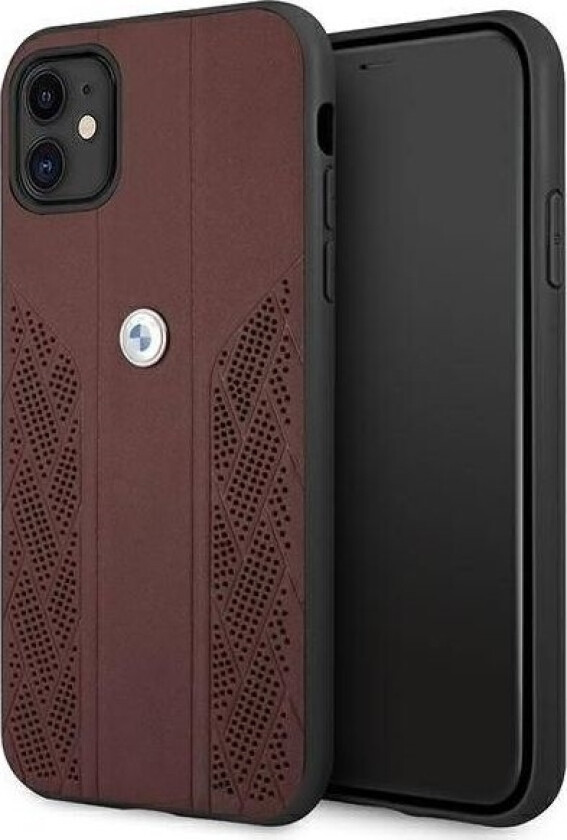 Bmw Etui Bmw Bmhcn61rsppr Apple Iphone 11 Czerwony/Red Hardcase Leather Curve Perforate