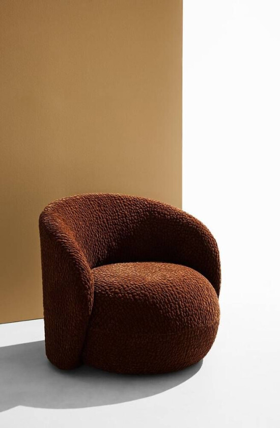 Bloom lenestol i teddystoff V300-22 Brown