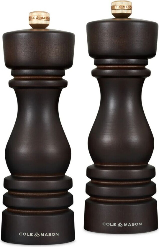 London salt- og pepperkvernsett 18 cm Chocolate