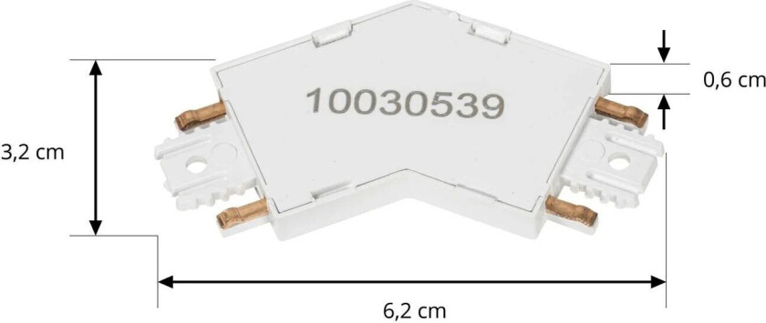 -kontakt Lumaro, hvit, 120°, plast