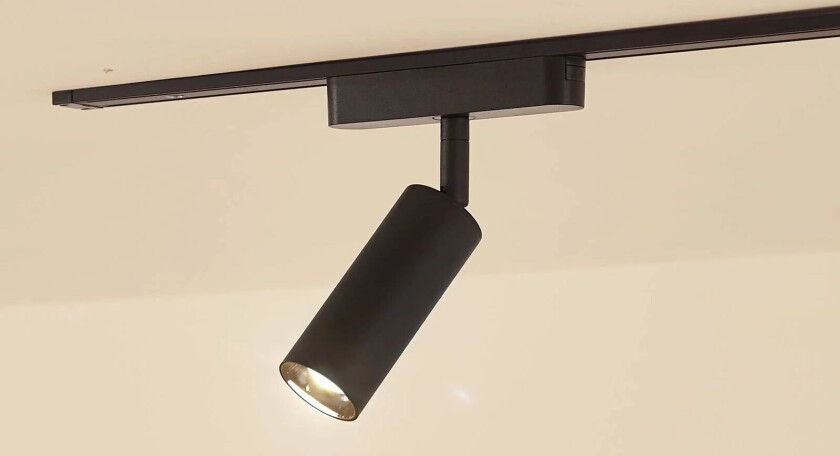 LED-spot 48 V Lumaro, svart, Ø 4 cm, aluminium