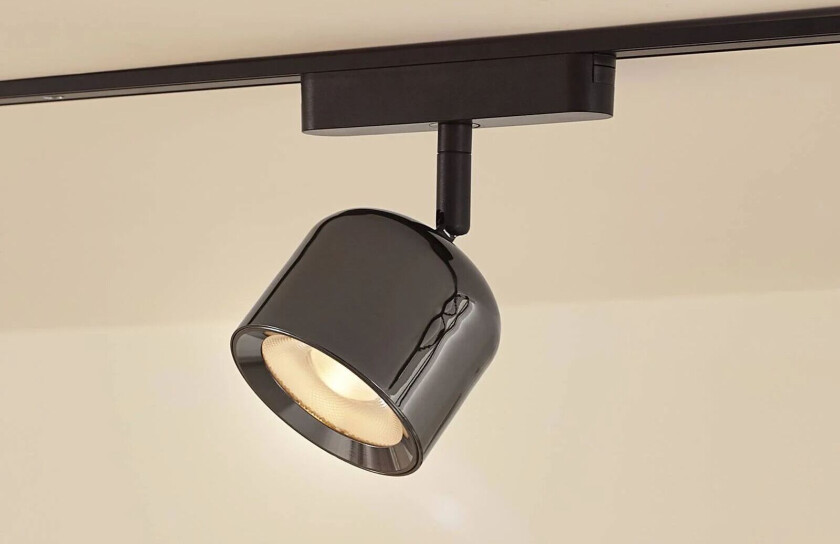 LED-spot 48 V Lumaro, grå, Ø 8,2 cm, aluminium