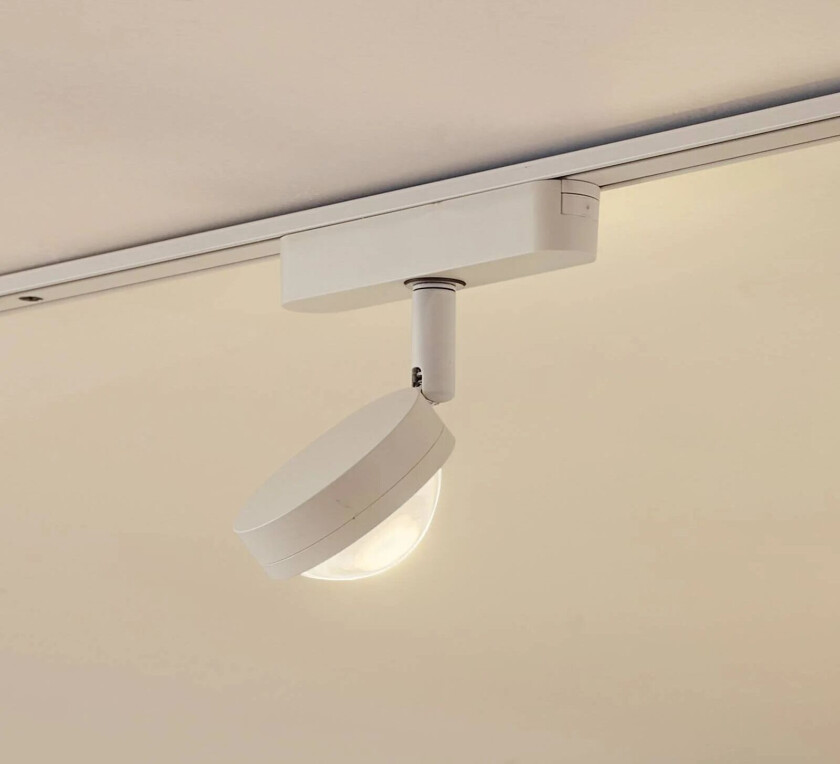 LED-spot 48 V Lumaro, hvit, Ø 7,3 cm, aluminium