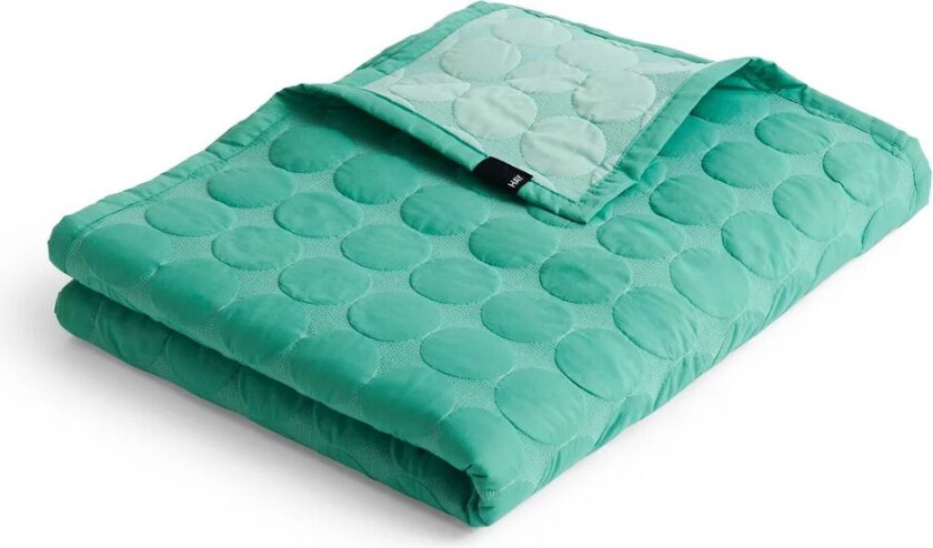 HAY Mega Dot sengeteppe organic 235x245 cm Sea green
