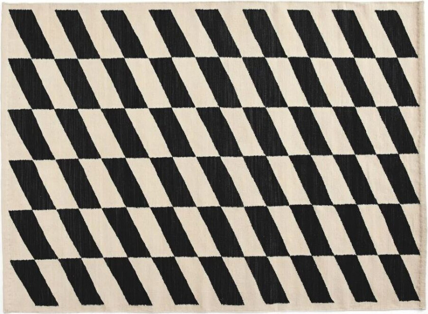 HAY Shift Kelim gulvteppe 140x200 cm Black