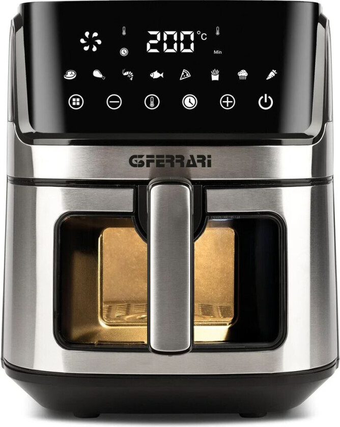 Friggisano Visual Air Fryer 6,5 l Sølv-svart
