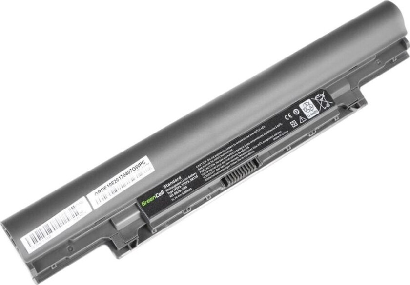 Green Cell - Batteri til bærbar PC (tilsvarer: Dell 7WV3V, Dell JR6XC, Dell YFDF9) - litiumion - 6-cellers - 4400 mAh - grå - for Dell Latitude 3340