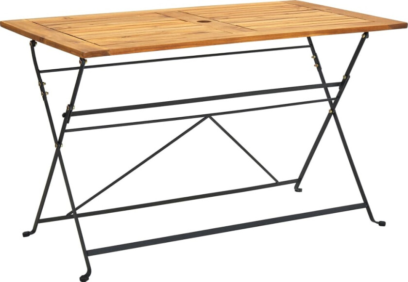 Sammenleggbart hagebord 120x70x74 cm heltre akasie