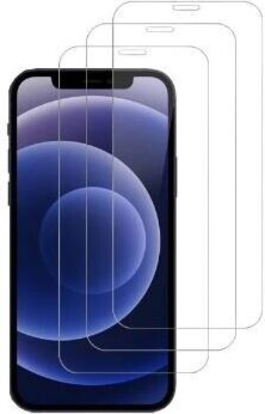 3-pakning Mr Yes Fulldekkende skjermbeskytter i herdet glass for iPhone 12 Pro Max