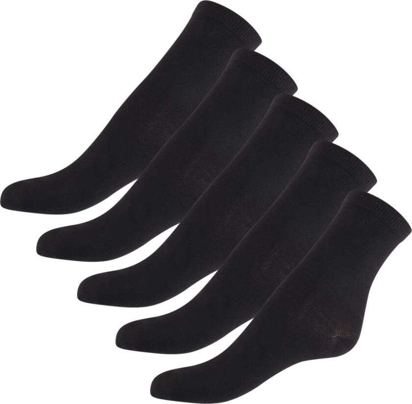Essential Everyday Sock 5 pk, sokker, unisex BLACK