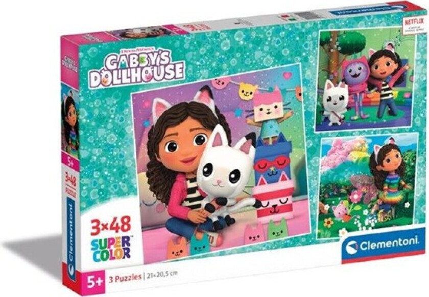 Jigsaw Puzzle Super Color Square (3x48 pcs) Gulv