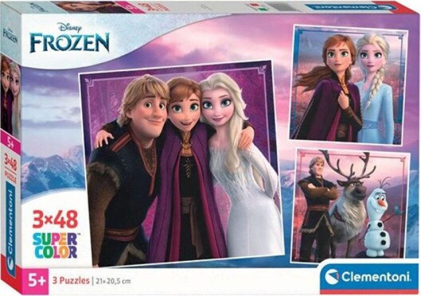 Jigsaw Puzzle Super Color Square Disney Frozen 3x48pcs. Gulv