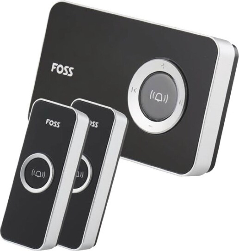 TREND Doorbell DESIGN - Optional ringing sound Black