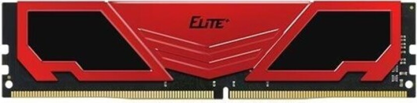 Team Elite Plus DDR4-2666 - 16GB - CL19 - Single Channel (1 pcs) - Intel XMP - Rød