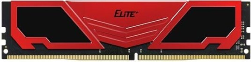 Team Elite Plus DDR4-2666 - 8GB - CL19 - Single Channel (1 pcs) - Intel XMP - Rød