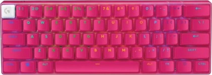 G PRO X 60 LIGHTSPEED - Gamingtastatur - Uten numpad - Amerikansk Engelsk - Rosa